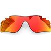 LenzReborn Lenti di ricambio polarizzate da 1,6 mm per occhiali da sole Oakley RadarLock Path Vented OO9181, protezione UV, lenti a specchio scuro, parti di riparazione e kit (rosso fuoco)