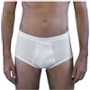 moretta 3 Mutande Classiche Uomo Elastico Esterno con Apertura Davanti a Costine 100% Cotone Colore Bianco Misura a Scelta