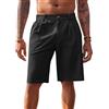 Runcati Pantaloni corti da uomo, bermuda in cotone, leggeri, estivi, da uomo, chino, golf, tempo libero, con elastico