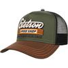 Stetson Cappellino Trucker Speed Shop Uomo - cap Berretto Baseball Mesh Snapback, con Visiera, Visiera Estate/Inverno Primavera Estate Autunno Inverno - Taglia Unica Oliva-Nero