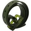 MESHIKAIER Cintura in silicone di gomma regolabile unisex di colore Candy con fibbia in plastica, Verde militare, 115*3.5cm