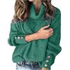 Generico Maglie Donna Elegante a Collo Alto Intrecciato Casual Lavorato a Maglia per Autunno e InvernoPullover Maglione Lavorato Maglia