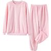 Zanisouta Pigiama invernale in pile, da notte in due pezzi, morbido maglione e pantaloni per il tempo libero, set per la casa, coppia di loungewear, morbido pigiama, vestibilità comoda