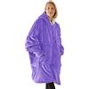 RITOSTA Felpa con Cappuccio Donna Oversize Pullover Blanket Hoodie Manica Lunga Gigante Super Morbida Calda e Confortevole Coperta con Tasca Sweatshirt Cappotto (Viola)