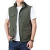 TienNew Gilet da uomo ad asciugatura rapida, Gilet da pesca, con cappuccio, multifunzione, con molte tasche, per pesca, caccia, campeggio M-4XL