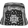 Karl Kani Accessoires KA223-026-1 Signature Paisley Reversible Bucket Hat black/white/dark taupe, one size