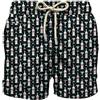 Saint Barth Mc2 Uomo Costume da Bagno Short LIG0003 Poliestere Nero M