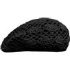 Uqezagpa Copricapo artistico con motivo a rete, leggero, in cotone e lino, eccellente per primavera e autunno, accessorio alla moda artigianale all'uncinetto, Nero , Taglia unica