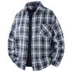 Zanisouta Camicia in flanella da uomo a quadri Felpa Cowboy Camicia casual Western Camicia da lavoro Vintage Camicia a maniche lunghe Leggera Camicia tradizionale Button Down Top Traspirante Camicia