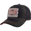 Stetson Cappellino Dark Denim Uomo - Snapback cap Berretto Baseball Snapback, con Visiera, Visiera Estate/Inverno Primavera Estate Autunno Inverno - Taglia Unica Denim-Blu Scuro
