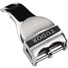 ROUREOX Chiusura Deployante Scudo 18mm Acciaio - Fibbia Blocco Flip Lock, Gancio Orologio Spazzolato - Accessori Cinturino Ricambio per TUDOR-Argenteo