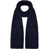 CityComfort Lavorato a Maglia Foulard Uomo, Accogliente Collo Sciarpa Invernale (Blu marino)