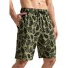 Arcweg Pantaloncini da Uomo per Nuoto Pantaloncini da Bagno Asciugatura Rapida Shorts da Spiaggia Lunghi con Multi-Tasche Surf a Righe