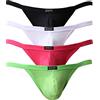 iKingsky Mutande da uomo modal Y-Back intimo da uomo perizoma sexy a vita bassa, Confezione da 4, L