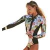 LPACXBYD Muta da Surf Costume da Bagno Intero Donna a Maniche Lunghe Rashguard Sexy Surf, Costume Rash Guard, Spiaggia, Body