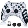 DoJoZone Controller PC Wireless, Joystick PC PS3 Controllers con Effetto Hall Joysticks/Vibrazione, 2,4G Wireless Gamepad per Windows 11/10/ 8/7, PS3, Steam, Laptop, Raspberry Pi, Android TV/TV Box