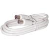 TELESTAR Cavo antenna IEC - Cavo coassiale, 1 metro - Bianco