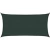 vidaXL Telo Ombra 2,5 x 6 m HDPE Rettangolare Verde Scuro