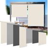 Ollewiellan Tenda da sole verticale 140 x 140 cm, tenda da sole per balcone, tenda a rullo protezione dal vento, tenda laterale, resistente alle intemperie, Beige