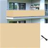 XUEDNGM Telo Frangivento da Esterno 85 x 190 cm Leggera e Durevole, Respirante, Permeabile Terrazzo Frangivisto Recinzione con Occhielli Corde e Fascetta, per Balcone Giardino, Giallo sabbia