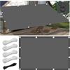FlySoul Tenda a Vela Parasole 2.5x4.5M Vela Ombreggiante Rettangolare Impermeabile Tenda a Vela Giardino Protezione UV 95% Tende da Sole con Corda di Nylon e Occhiellato per Esterno Giardino