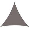 vidaXL Telo Ombra 2 x 2 x 2 m HDPE Triangolare Grigio Chiaro