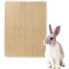 Generico Bunny Scratch Mat - 40x30cm Natural Sisal Scratching Pad | Cuscinetti Per Macinazione Artigli Giocattolo Di Coniglio | Tappeto Per Piccoli Tappeti Per Animali Posta Di Riposo - Gabbia Di Coniglio Picc