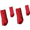 Generic 4 Pezzi Protezione per Le Gambe per Stivali da Cavallo Accessori per L'equitazione Coprigambe Set per Avvolgere Le Gambe Equitazione Allenamento All'a, Rosso, l