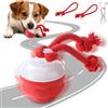 AMFUN Palla per Cani Interattiva, Pallina Ricaricabile USB Che Si Muove da Sola, Palla Giocattolo per Cani Elettrica, Giocattolo Interattivo Adatta a Tutte le Razze e per Tutte le Età, Rosso