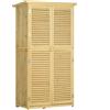 Armadio Mobile Portaoggetti da Giardino 87x46,5x160 cm in Legno