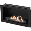 Camino a Bioetanolo da Incasso 84x54x26 cm 4,11kW Nero