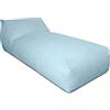 Deshome - Pouf Poltrona da giardino Chaise longue sfoderabile per esterno - Puff poltrona sacco da esterno con imbottitura Pouffe design Turchese polvere