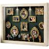 Bagiaope Mini Museum Silhouette Box | Mini Cornici | Museum of Us Cornice | Shadow Box Frame Kit with Gold Min-i Frames & Figurins, Perfetta per Matrimoni, Anniversari E San Valentinos