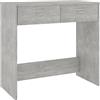 Generico Scrivania Grigio Cemento 80x40x75 cm in Legno Multistrato,Mobili,Mobili da Ufficio,Scrivanie-801359