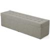 Velora Home&Living VELORA H&L Cassapanca Contenitore 45 x 160 cm Tortora - Grande Panca Imbottita in Tessuto con Vano Portaoggetti, Portata fino a 300 kg, per Camera da Letto e Soggiorno