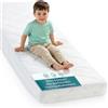 [neu.haus] Materasso per Bambini a Schiuma Fredda 80x160x12 cm Materasso Traspirante Ergonomico con Coprimaterasso Trapuntato e Rimovibile con Cerniera Lampo