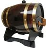 Generic Botte di Rovere (10l, 15l, 20l, 30l, 50l), Botti per Vino, Botti in Legno Vintage per Whisky, con Rubinetto/Supporto, Rivestimento Interno in Foglio di Alluminio(E,5L)