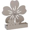 Vacchetti Giuseppe Vacchetti Portazampirone in metallo fiore tortora cm17x5h17,5