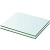 ZQQLVOO Mensole in Vetro Trasparente 2 pz 20x20 cm Ripiani in Vetro Temperato per Parete Resistente e Facile da Pulire con Capacità di Carico 15 kg Ideali per Casa e Negozio