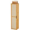 Generic Scarpiera verticale in bambù, Scarpiera stretta e alta per spazi ristretti, armadio autoportante con anta, Scarpiere angolare per Ingresso, Soggiorno, Camera da Letto 30x33x160cm