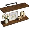 WOLTU Mensola da Parete, Mensola da Muro, Legno MDF, Set di 2, per Cucina, Bagno, Soggiorno, ECC RG9318hov-2