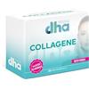 Dha Collagene DHA - Collagene Idrolizzato 28 Bustine da 5 gr, Integratore con Collagene, Acido Ialuronico e Vitamina C per la Cura della Pelle, Gusto Fragola