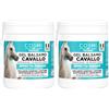 COSMI PREMIUM Balsamo Cavallo Effetto Freddo, Gel da Massaggio 2 x 100 ml | Balsamo cavallo effetto freddo, crema cavallo in gel con mentolo e canfora, 2 vasetti da 100 ml per il massaggio quotidiano.