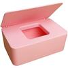 lskdnrufh Porta salviette di carta Scatola portaoggetti for fazzoletti di carta Scatola porta fazzoletti di plastica Distributore di tovaglioli di carta bagnati Organizzatore di tovaglioli for la casa(Pink)
