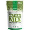 Purasana Green Mix Raw Powder Bio, spirulina polvere, chlorella, erba di grano, erba d'orzo, crudo, senza glutine, senza additivi - 200 g
