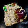 AK GEMS AND JEWELLERY Ethiopian Opal Nero Naturale Opale Grezzo Dry Fire 15,5 Ct 21x20 mm