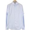 Suitsupply Uomo Camicia 42L/16 1/2L Blu Elegante a Righe Extra Slim Try A Cotone