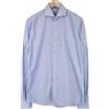 Suitsupply Camicia Uomo Blu Extra Slim 41.7/16L Cotone Righe Formale