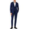 Suitsupply La Spalla Abito Uomo UK34R W33 Blu Lana, 2 Pezzi 2in1