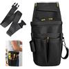 WestCH Cintura Porta Attrezzi,Marsupio Elettricista,Porta Attrezzi da Cintura,Regolabile Marsupio Attrezzi con 14 Tasche per Elettricisti,Edilizia,Falegnami,Tessuto Oxford 600D,Nero